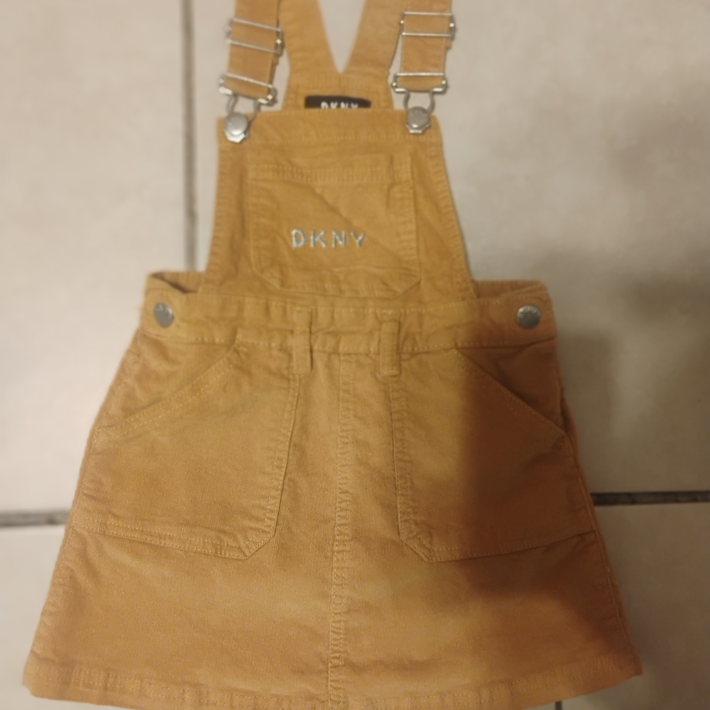 DKNY Kids Tan Overall Skirt